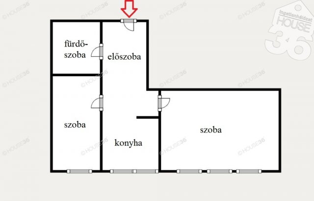 Eladó téglalakás, Kecskeméten 34.99 M Ft, 2 szobás