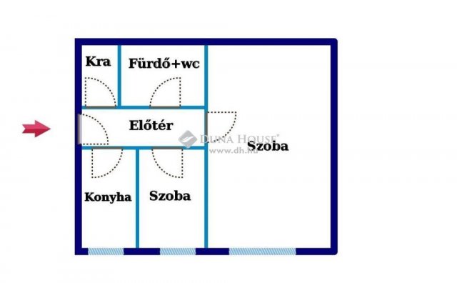 Eladó téglalakás, Körmenden 26 M Ft, 2 szobás