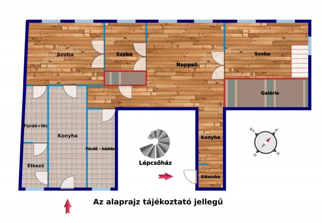 Eladó téglalakás, Budapesten, VI. kerületben 130 M Ft, 4 szobás