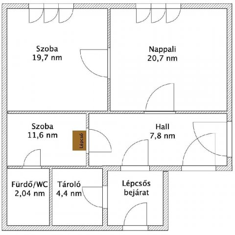 Eladó családi ház, Kerecsenden 15.9 M Ft, 2+1 szobás