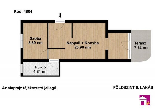 Kiadó téglalakás, albérlet, Érden 235 E Ft / hó, 2 szobás