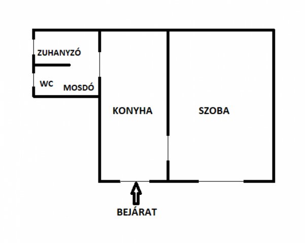 Eladó téglalakás, Budapesten, IX. kerületben 43.4 M Ft, 1 szobás