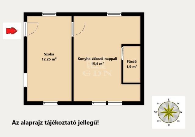 Eladó családi ház, Monorierdőn 21 M Ft, 2 szobás