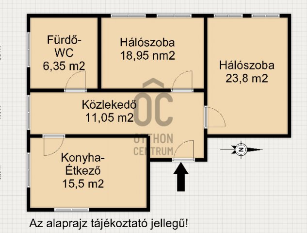 Eladó téglalakás, Nagykanizsán 21 M Ft, 2 szobás