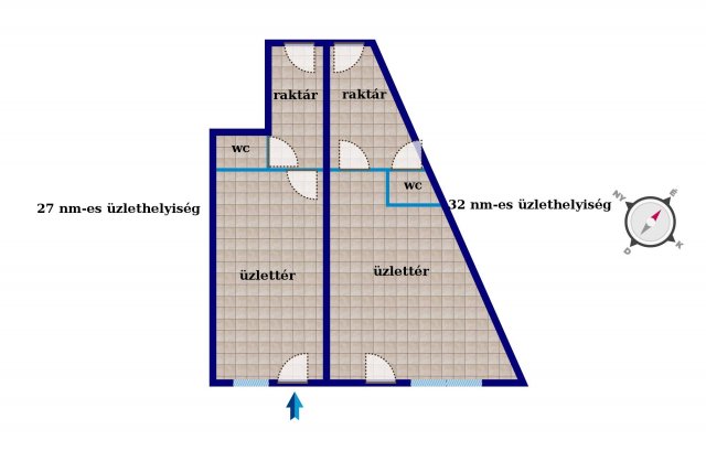 Kiadó üzlethelyiség, Kecskeméten 170 E Ft / hó