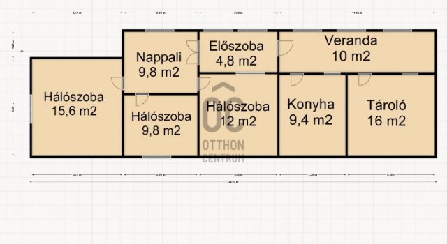 Eladó családi ház, Rigyácon 10 M Ft, 4 szobás