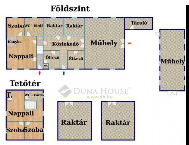 Eladó családi ház, Komáromban 80 M Ft, 3+2 szobás