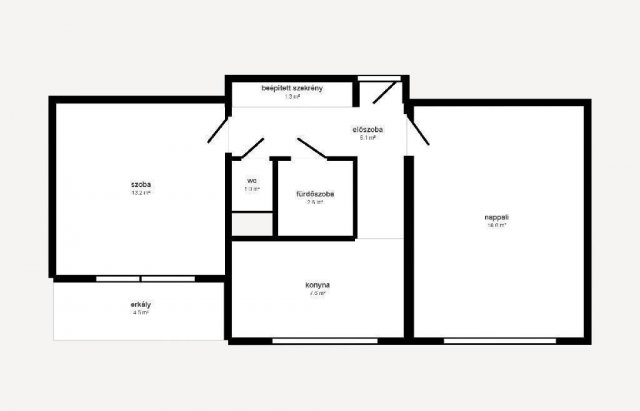Eladó panellakás, Putnokon 15.5 M Ft, 2 szobás