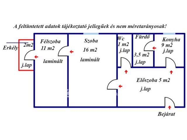 Eladó téglalakás, Balassagyarmaton 23.75 M Ft, 1+1 szobás