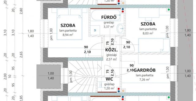 Eladó sorház, Székesfehérvárott, Tasnádi utcában 79.8 M Ft