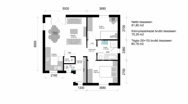 Eladó családi ház, Kecskeméten 33.2 M Ft, 3 szobás