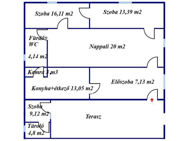 Eladó családi ház, Tiszalökön 39.5 M Ft, 3 szobás