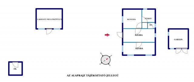 Eladó családi ház, Kecskeméten 23.5 M Ft, 2 szobás