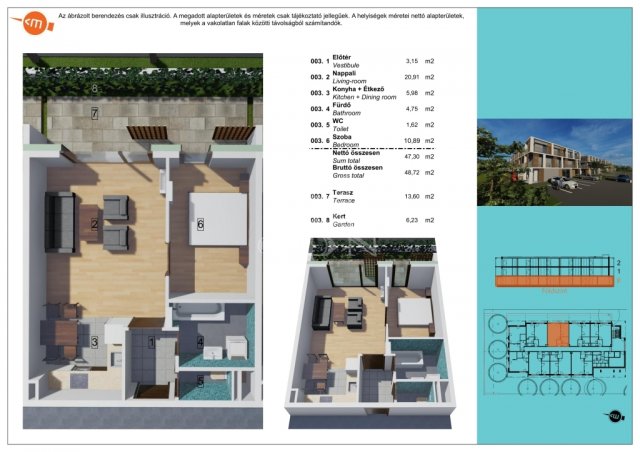 Eladó téglalakás, Balatonlelleén 59.99 M Ft, 2 szobás