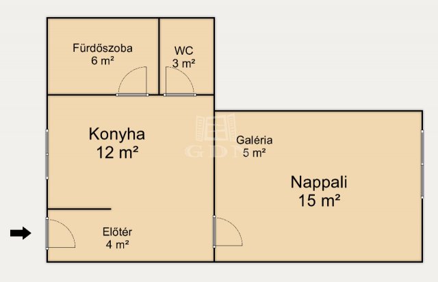 Eladó téglalakás, Budapesten, IX. kerületben 66 M Ft, 1 szobás