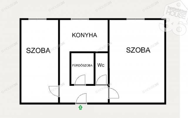 Eladó panellakás, Kecskeméten 32.5 M Ft, 2 szobás