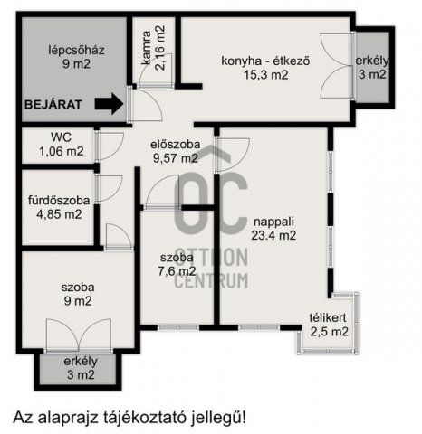 Eladó téglalakás, Szigetszentmiklóson 62.5 M Ft, 3 szobás
