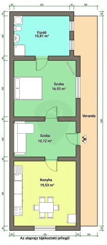 Eladó családi ház, Palotáson 22 M Ft, 1+1 szobás