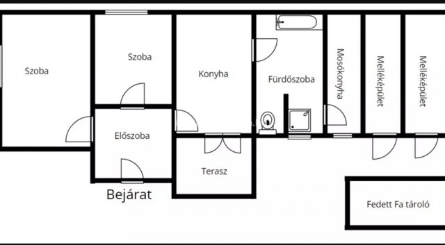 Eladó családi ház, Nyírturán 23.9 M Ft, 2 szobás