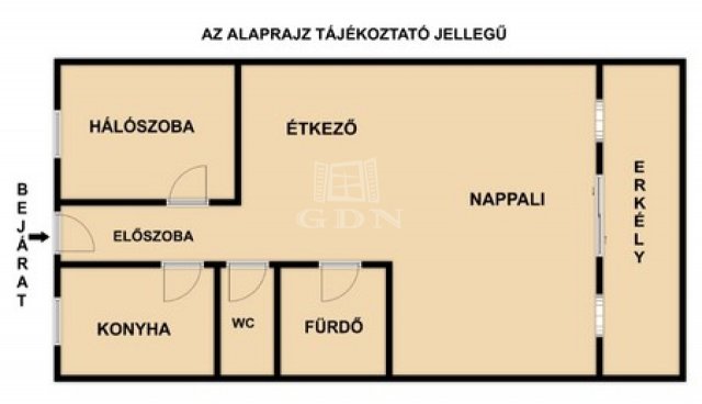 Eladó téglalakás, Budapesten, IV. kerületben 63.5 M Ft, 2 szobás