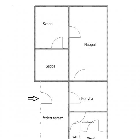 Eladó családi ház, Szakcson 4.5 M Ft, 3 szobás