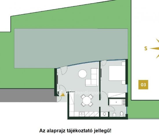 Eladó téglalakás, Kehidakustányban 193.425 M Ft, 2 szobás