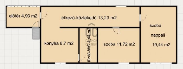 Eladó családi ház, Zalaegerszegen 36.9 M Ft, 2 szobás