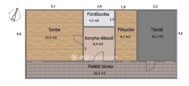 Eladó családi ház, Dömsödön 16.5 M Ft, 2 szobás