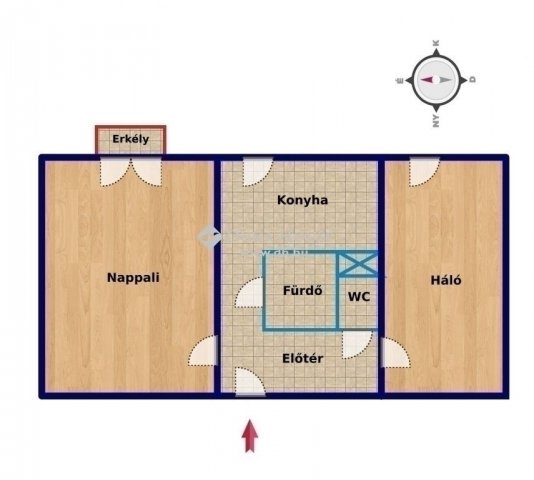 Eladó panellakás, Pécsett 31.9 M Ft, 2 szobás