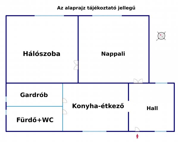 Eladó családi ház, Makón 55.5 M Ft, 2 szobás