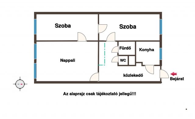 Eladó téglalakás, Budapesten, X. kerületben 58.9 M Ft, 3 szobás