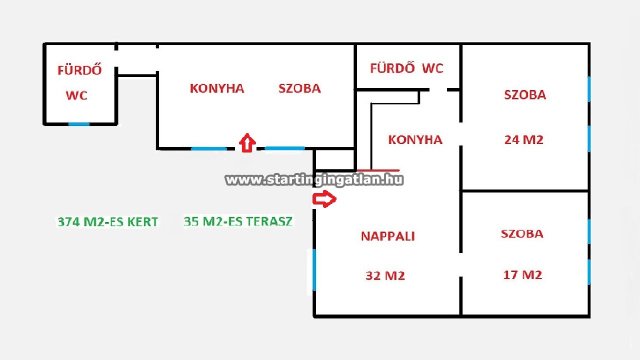 Eladó családi ház, Budapesten, IV. kerületben, Klára utcában