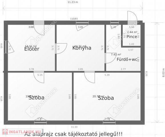 Eladó családi ház, Gyömrőn 56 M Ft, 2 szobás