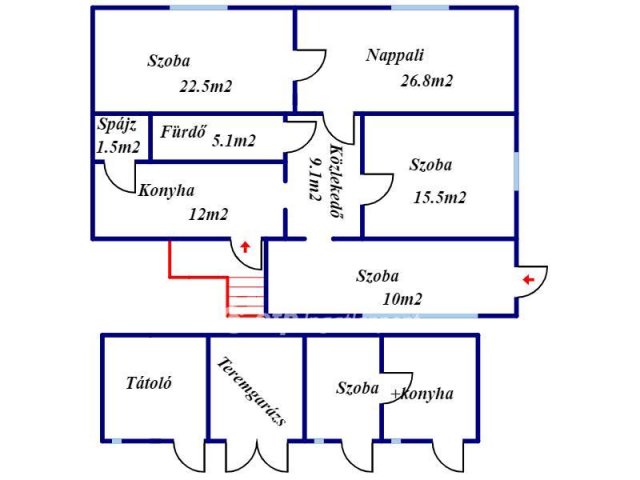 Eladó családi ház, Mátészalkán 59 M Ft, 3 szobás