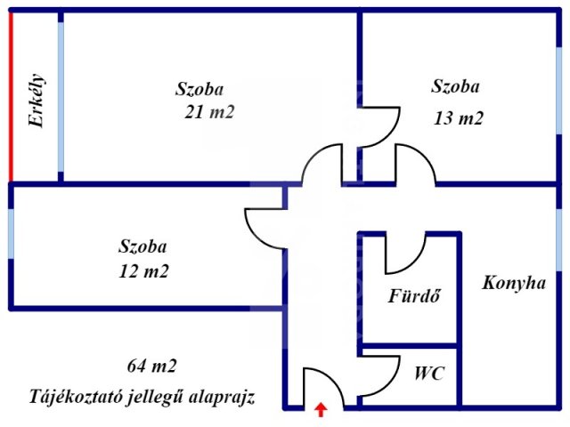 Kiadó panellakás, albérlet, Pécsett 250 E Ft / hó, 3 szobás