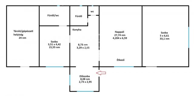 Eladó családi ház, Fiadon 44.8 M Ft, 3 szobás