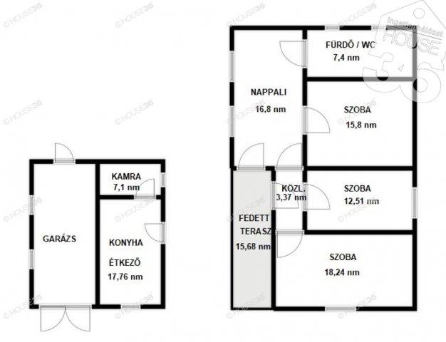 Eladó családi ház, Pusztavacson 26.9 M Ft, 4 szobás