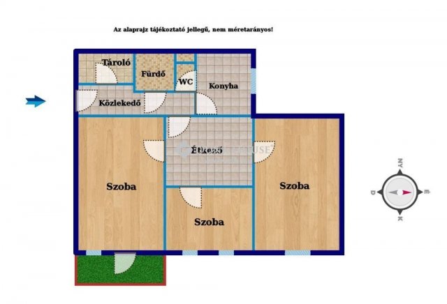Eladó panellakás, Budapesten, IV. kerületben 46.9 M Ft, 3 szobás