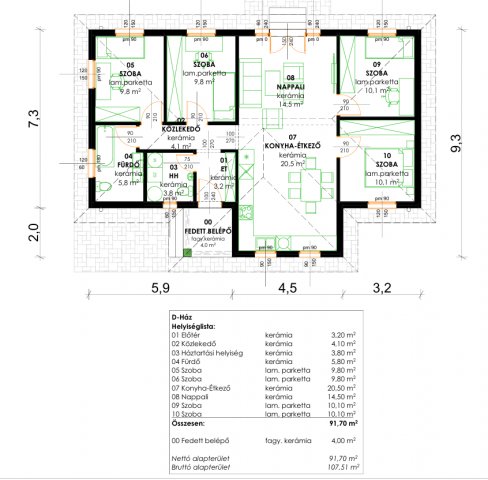 Eladó családi ház, Kecskeméten 58 M Ft, 4 szobás