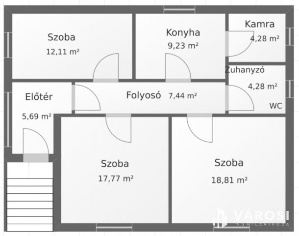 Eladó családi ház, Érsekvadkerten 35 M Ft, 3 szobás