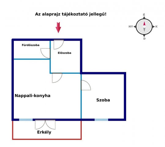 Eladó téglalakás, Fonyódon 62.4 M Ft, 2 szobás