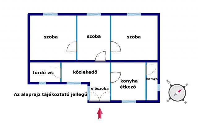 Eladó családi ház, Egyeken, Bartók Béla utcában 12.9 M Ft