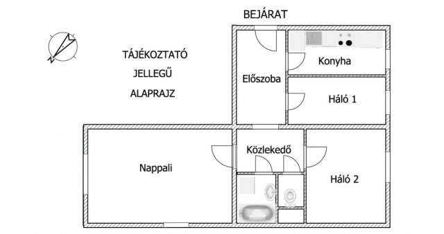 Eladó téglalakás, Budapesten, XIX. kerületben 55 M Ft