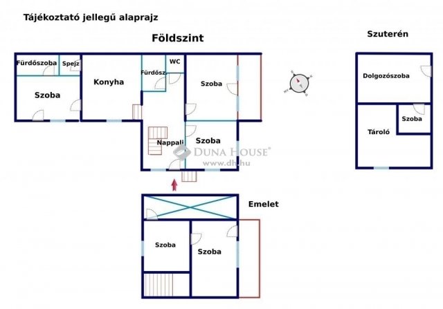 Eladó családi ház, Dabason 76.9 M Ft, 8 szobás