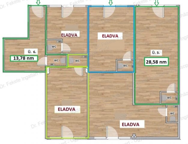 Eladó iroda, Győrött 28.151 M Ft, 1 szobás