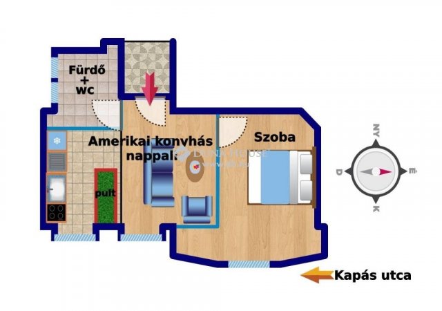 Eladó téglalakás, Budapesten, II. kerületben, Kapás utcában