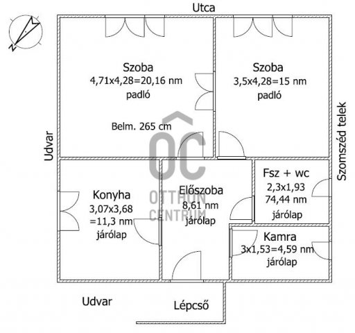 Eladó családi ház, Makón 19.9 M Ft, 2 szobás