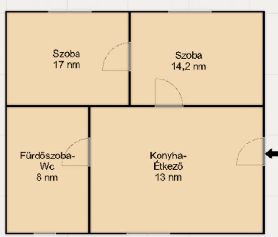 Eladó családi ház, Nyíregyházán 23.9 M Ft, 2 szobás