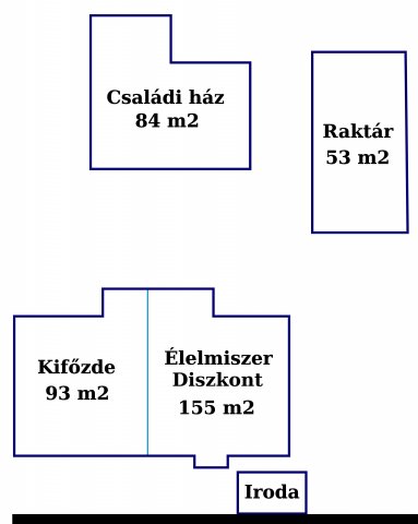 Eladó üzlethelyiség, Gyálon 1250 M Ft, 2 szobás