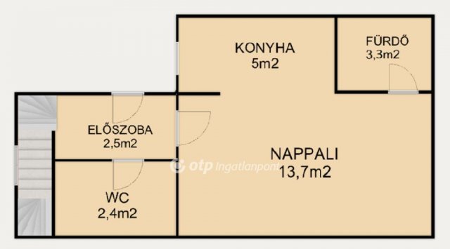 Eladó téglalakás, Budapesten, IV. kerületben 75 M Ft, 3 szobás